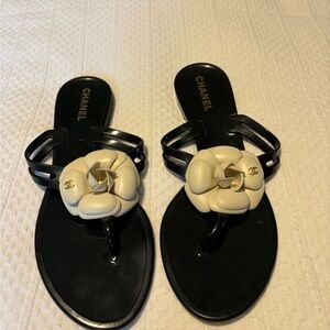 Chanel flip flops